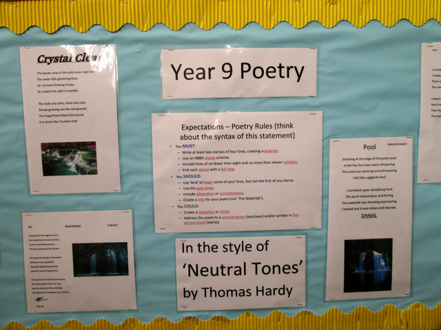 Year 9 Poetry